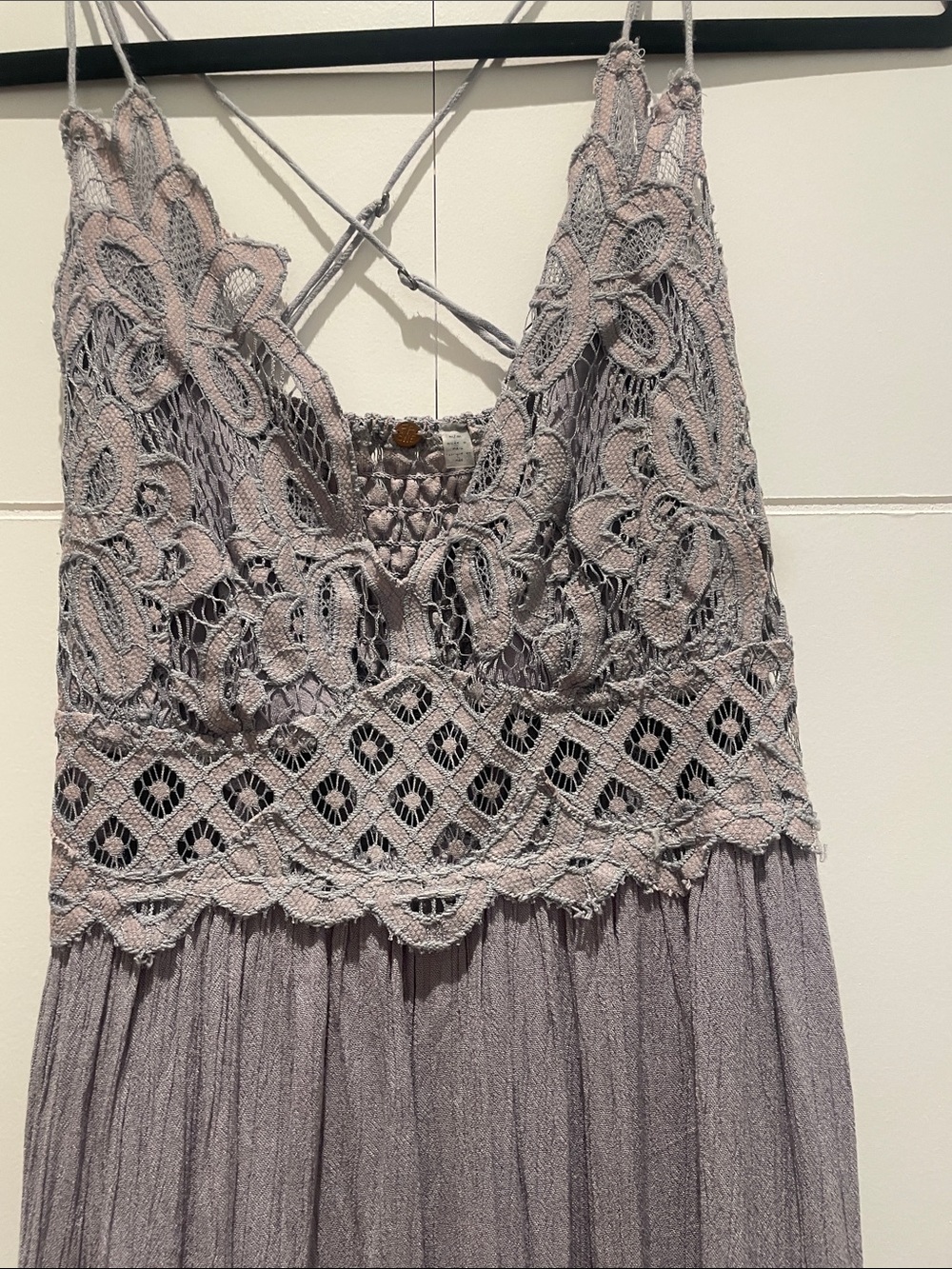 Free People Adella Slip Dress in Slate — Size Medium, New No Tags - Picture 7 of 9
